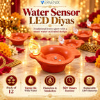 Water-Activated Reusable Diya (12 pieces)