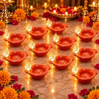Water-Activated Reusable Diya (12 pieces)